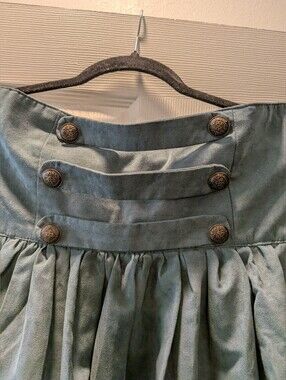 Gothic High Waist Maxi Skirt Buckles Steampunk Victorian Renaissance